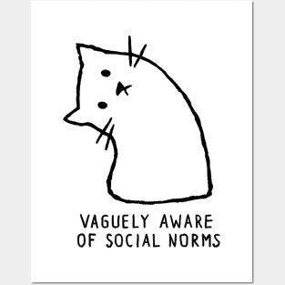 Vaguely Aware of Social Norms Posters and Art